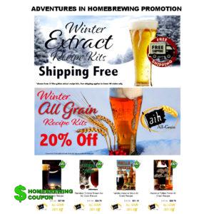 Adventures In Homebrewing Beer Kit Promotion and Free Shipping Offer