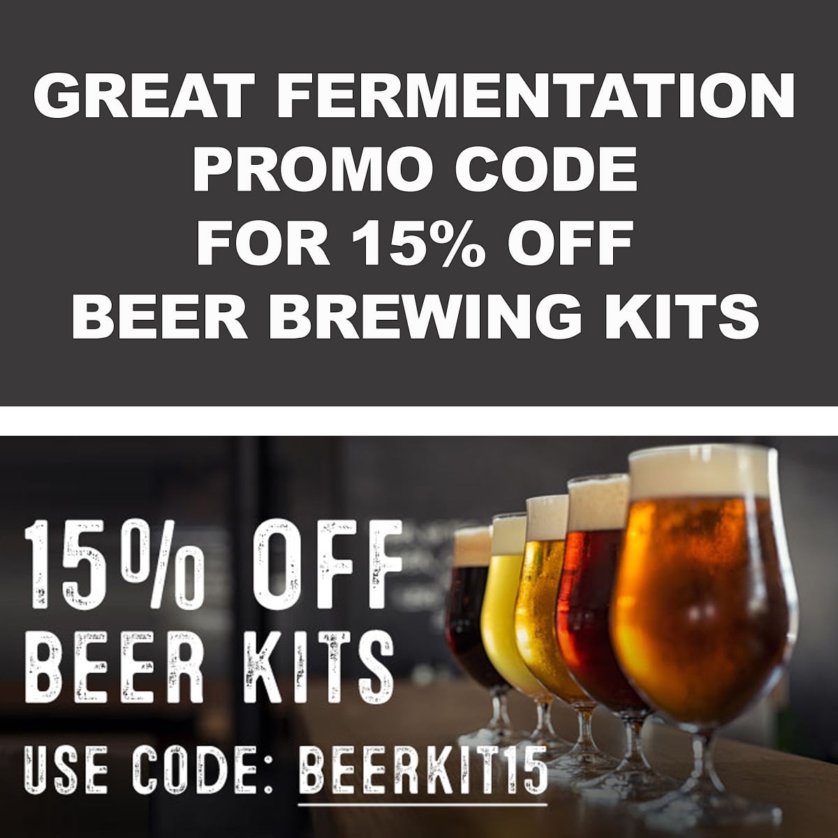 GreatFermentations.com Promo Code Save 15% On Homebrewing Beer Kits