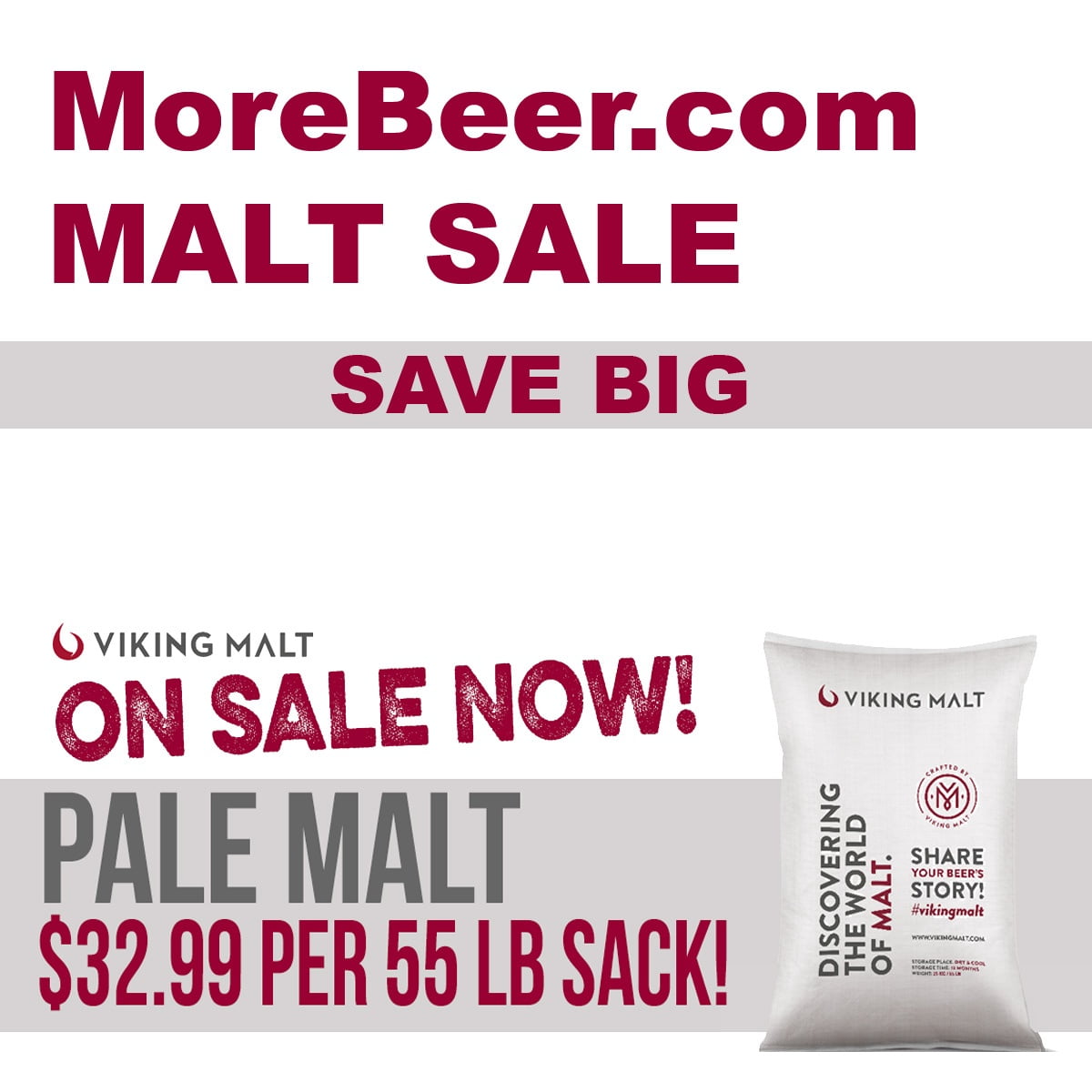 MoreBeer.com Viking Malt Promo Code for October 2019