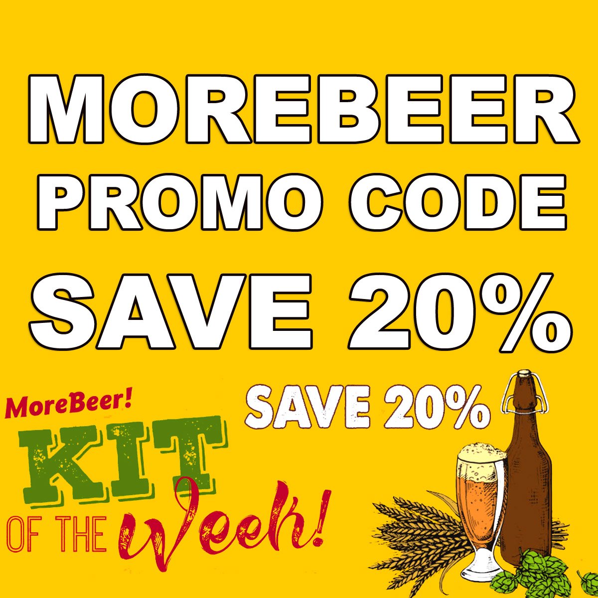 Save 20% At MoreBeer.com on the Beer Kit of the Week with this MoreBeer Promo Code