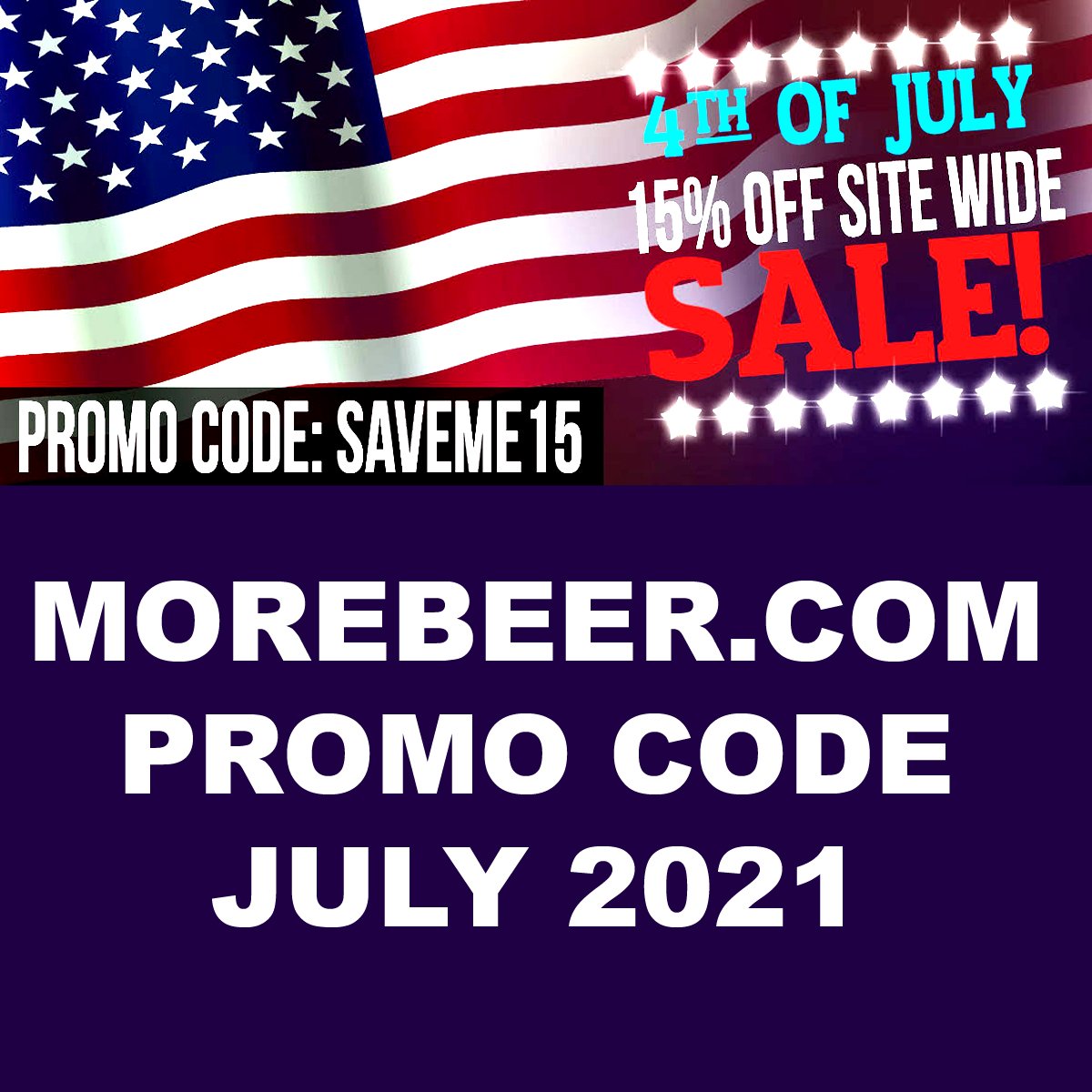 Save 15% at More Beer with this MoreBeer.com 4th of July Promo Code